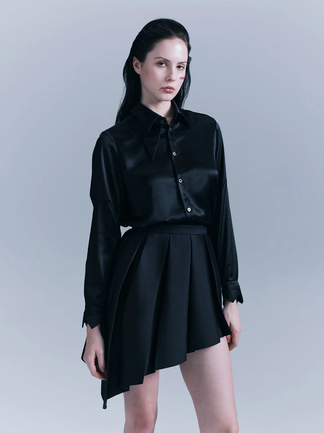 Irregular Diagonal Half Skirt