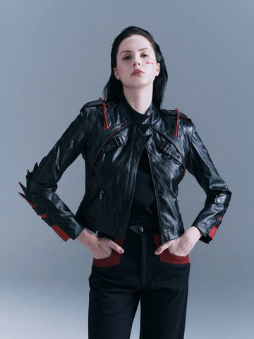 Snake Spike Leather Jacket