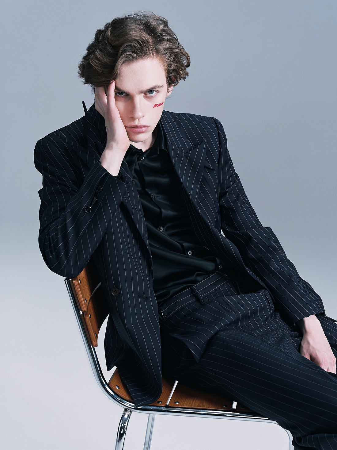 Bamboo leaf lapel suit set