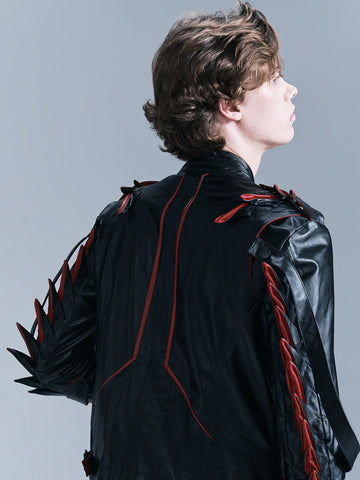 Snake Spike Leather Jacket