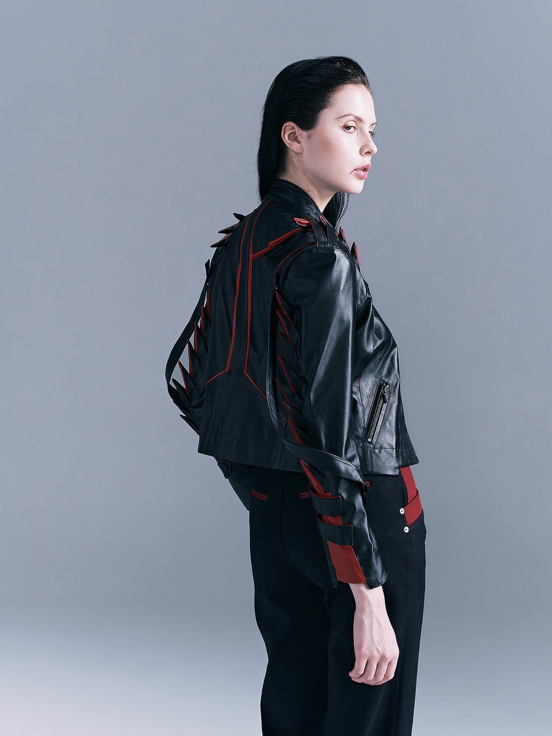 Snake Spike Leather Jacket