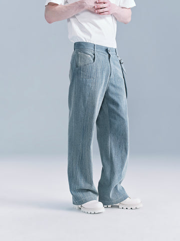 Stacked Biker Jeans