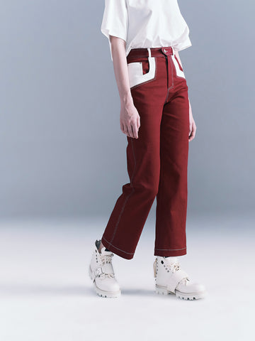 Women's Color-Block Jeans