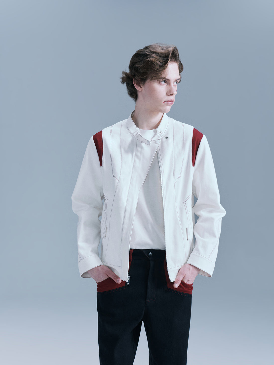 Color-block Denim Jacket